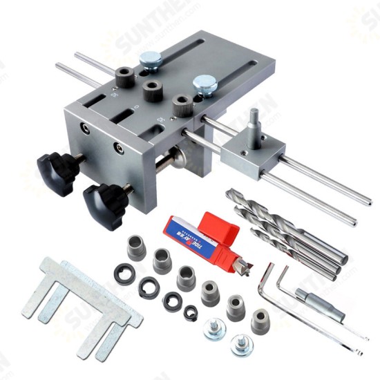 3 In 1 Dowelling Jig 6/8/10mm Wood Drilling Guide Locator Adjustable Dowel Jig Kit For DIY Woodworking Tool 3 In 1 Dowelling Jig 6/8/10mm Wood Drilling Guide Locator Adjustable Dowel Jig Kit For DIY Woodworking Tool