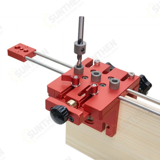 3 in 1 Woodworking Hole Drill Doweling Jig Positioner Guide Locator Joinery System Kit Aluminium Alloy DIY Tool for Furniture Fast Connecting 3 in 1 Woodworking Hole Drill Doweling Jig Positioner Guide Locator Joinery System Kit Aluminium Alloy DIY Tool for Furniture Fast Connecting