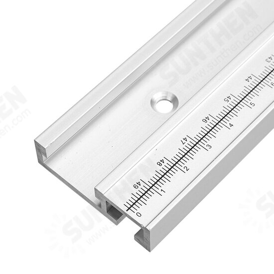 300-800mm 45 Chute T Track with Scale Alloy T-tracks Slot Miter Track Woodworking Saw For Table Workbench DIY Tools 300-800mm 45 Chute T Track with Scale Alloy T-tracks Slot Miter Track Woodworking Saw For Table Workbench DIY Tools