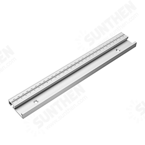 300-800mm 45 Chute T Track with Scale Alloy T-tracks Slot Miter Track Woodworking Saw For Table Workbench DIY Tools 300-800mm 45 Chute T Track with Scale Alloy T-tracks Slot Miter Track Woodworking Saw For Table Workbench DIY Tools
