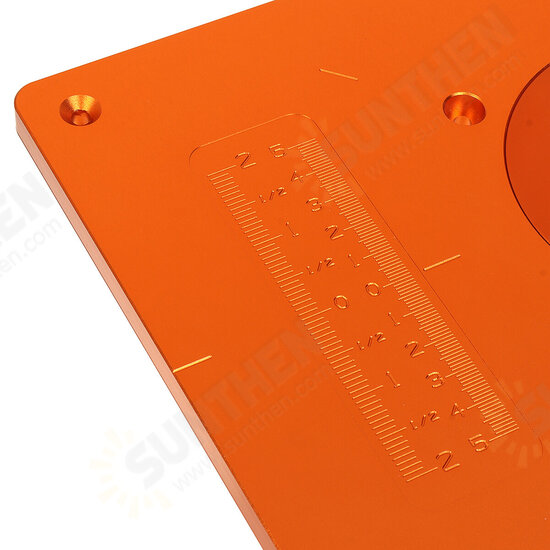300mm Trimming Machine Flip Plate Aluminum Router Table Insert Plate with Bushing and Cover for Electric Wood Milling Guide Table 300mm Trimming Machine Flip Plate Aluminum Router Table Insert Plate with Bushing and Cover for Electric Wood Milling Guide Table