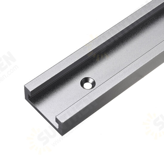 300mm to 1220mm Grey T-Track with Predrilled Mounting Holes 30mm x 12.8mm Miter Slot for Saw Router Table 300mm to 1220mm Grey T-Track with Predrilled Mounting Holes 30mm x 12.8mm Miter Slot for Saw Router Table