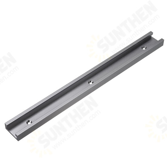 300mm to 1220mm Grey T-Track with Predrilled Mounting Holes 30mm x 12.8mm Miter Slot for Saw Router Table 300mm to 1220mm Grey T-Track with Predrilled Mounting Holes 30mm x 12.8mm Miter Slot for Saw Router Table
