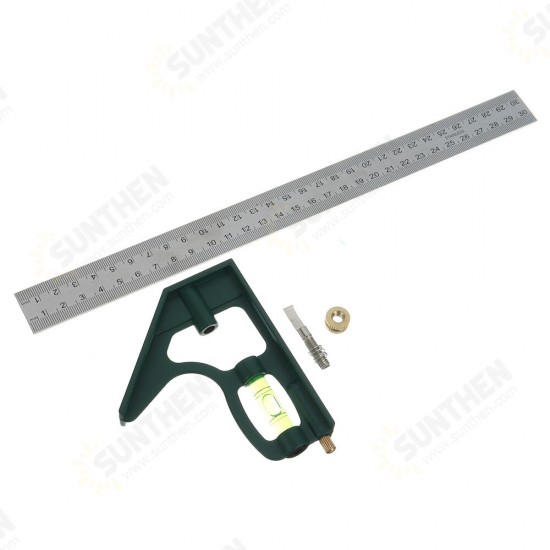 304 Stainless Steel Measuring Tool Combination Angle Ruler Multifunctional Combined Angle Ruler