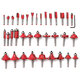 35Pcs 1/4 Inch Shank Tungsten Carbide Tip Router Bit Set Wood Working Tool 35Pcs 1/4 Inch Shank Tungsten Carbide Tip Router Bit Set Wood Working Tool