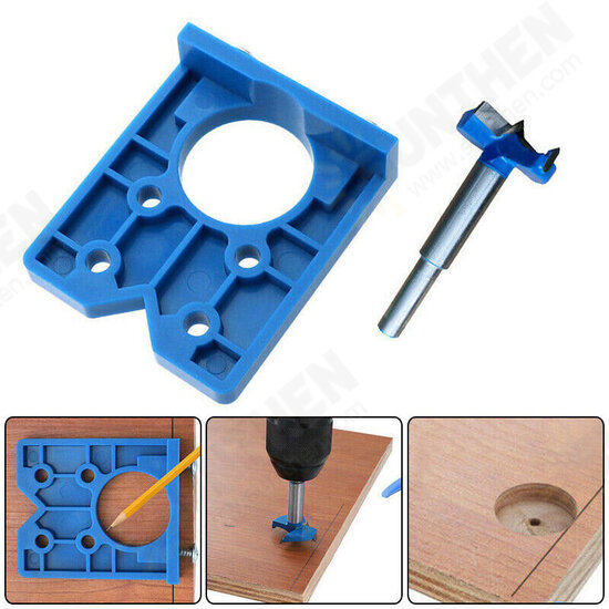 35mm Cabinet Hinge Jig Drilling Wood Hole Saw Drill Locator Guide Tools Set 35mm Cabinet Hinge Jig Drilling Wood Hole Saw Drill Locator Guide Tools Set