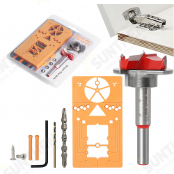 35mm Hinge Hole Drilling Guide Hing Installation Jig Door Cabinet Hinge Hole Locator Woodworking Tool