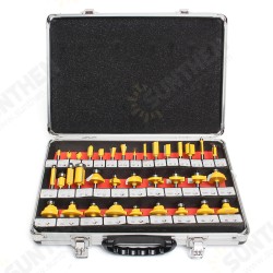 35pcs 1/4 Inch Router Bit Set Tungsten Carbide Woodworking Cutter Rotary Tool