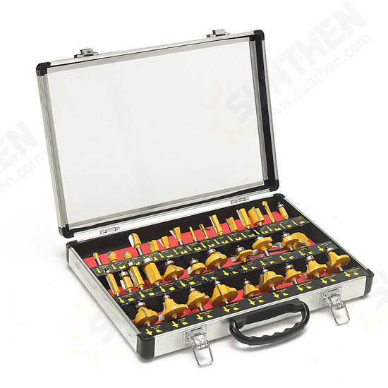 35pcs 1/4 Inch Router Bit Set Tungsten Carbide Woodworking Cutter Rotary Tool 35pcs 1/4 Inch Router Bit Set Tungsten Carbide Woodworking Cutter Rotary Tool