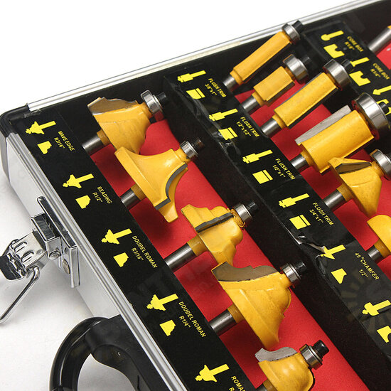35pcs 1/4 Inch Router Bit Set Tungsten Carbide Woodworking Cutter Rotary Tool 35pcs 1/4 Inch Router Bit Set Tungsten Carbide Woodworking Cutter Rotary Tool