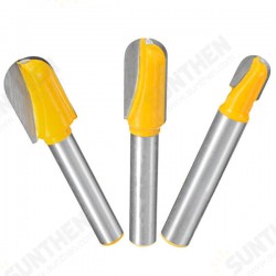 3pcs 1/4 Inch Shank Core Box Router Bit Set Deep Round Bottom Cutter For Wood Working 3pcs 1/4 Inch Shank Core Box Router Bit Set Deep Round Bottom Cutter For Wood Working
