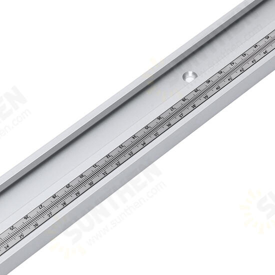 400-1220mm Aluminum Alloy T-Track T-slot Miter Track with Slide Metric Ruler Scale for Table Saw Router Table Woodworking Tool 400-1220mm Aluminum Alloy T-Track T-slot Miter Track with Slide Metric Ruler Scale for Table Saw Router Table Woodworking Tool