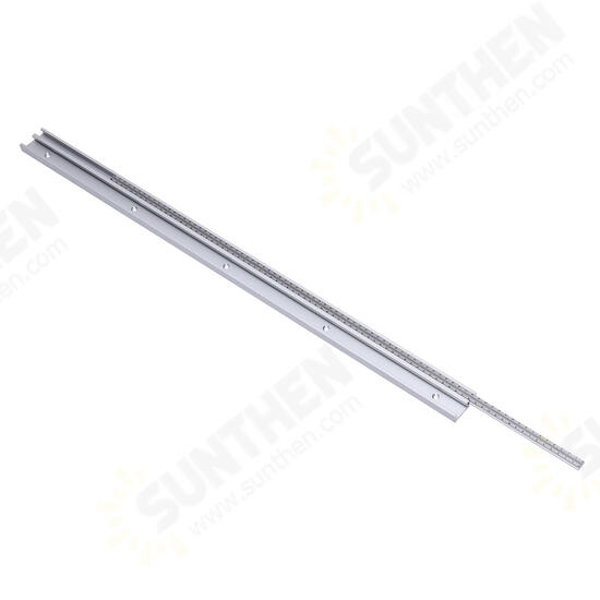 400-1220mm Aluminum Alloy T-Track T-slot Miter Track with Slide Metric Ruler Scale for Table Saw Router Table Woodworking Tool