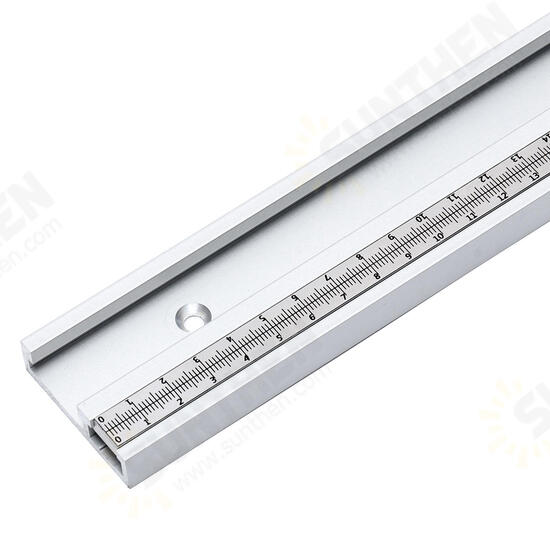 400-1220mm Aluminum Alloy T-Track T-slot Miter Track with Slide Metric Ruler Scale for Table Saw Router Table Woodworking Tool 400-1220mm Aluminum Alloy T-Track T-slot Miter Track with Slide Metric Ruler Scale for Table Saw Router Table Woodworking Tool