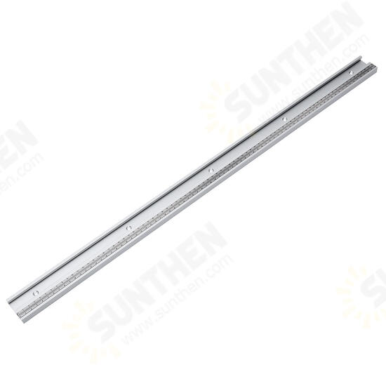 400-1220mm Aluminum Alloy T-Track T-slot Miter Track with Slide Metric Ruler Scale for Table Saw Router Table Woodworking Tool