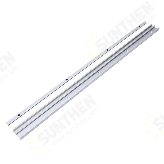 400-1220mm Aluminum Alloy T-Track T-slot Miter Track with Slide Metric Ruler Scale for Table Saw Router Table Woodworking Tool