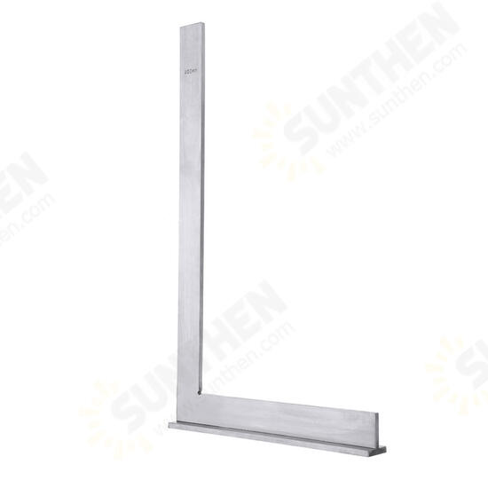 400x230mm Machinist Square 90° Right Angle Engineer Set with Seat Precision Ground Steel Hardened Angle Ruler 400x230mm Machinist Square 90° Right Angle Engineer Set with Seat Precision Ground Steel Hardened Angle Ruler