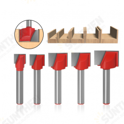 4/5pcs 6mm Shank Cleaning Bottom Router Bit Set Double Flute Tipped Cutter Carbide Planing Tool 4/5pcs 6mm Shank Cleaning Bottom Router Bit Set Double Flute Tipped Cutter Carbide Planing Tool