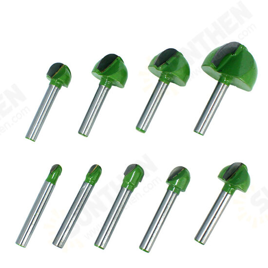 4/5pcs Set 6mm Shank Ball Router Bit Cove Milling Bit Core Solid Carbide End Mill Cutter 4/5pcs Set 6mm Shank Ball Router Bit Cove Milling Bit Core Solid Carbide End Mill Cutter