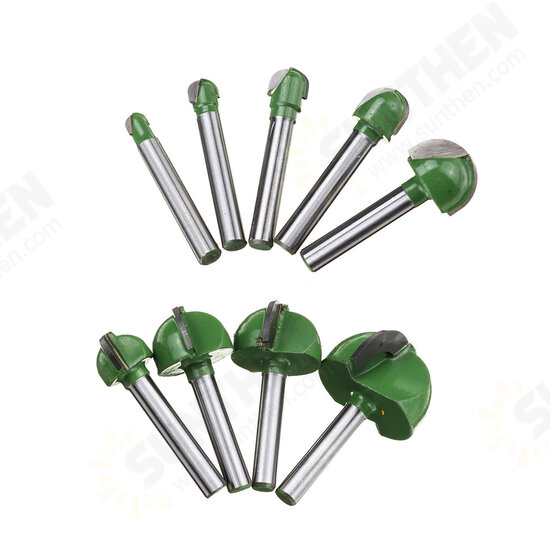 4/5pcs Set 6mm Shank Ball Router Bit Cove Milling Bit Core Solid Carbide End Mill Cutter 4/5pcs Set 6mm Shank Ball Router Bit Cove Milling Bit Core Solid Carbide End Mill Cutter
