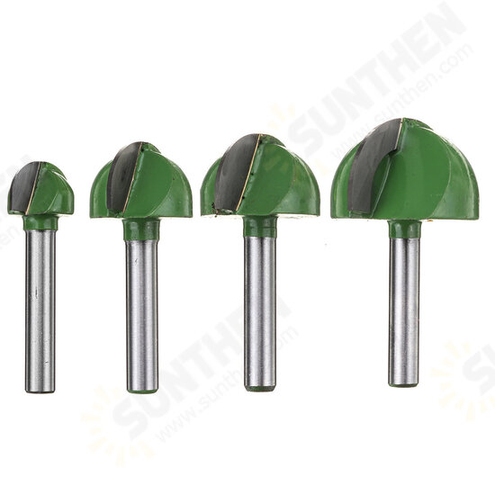 4/5pcs Set 6mm Shank Ball Router Bit Cove Milling Bit Core Solid Carbide End Mill Cutter 4/5pcs Set 6mm Shank Ball Router Bit Cove Milling Bit Core Solid Carbide End Mill Cutter