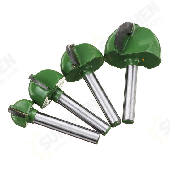 4/5pcs Set 6mm Shank Ball Router Bit Cove Milling Bit Core Solid Carbide End Mill Cutter 4/5pcs Set 6mm Shank Ball Router Bit Cove Milling Bit Core Solid Carbide End Mill Cutter