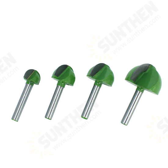 4/5pcs Set 6mm Shank Ball Router Bit Cove Milling Bit Core Solid Carbide End Mill Cutter 4/5pcs Set 6mm Shank Ball Router Bit Cove Milling Bit Core Solid Carbide End Mill Cutter