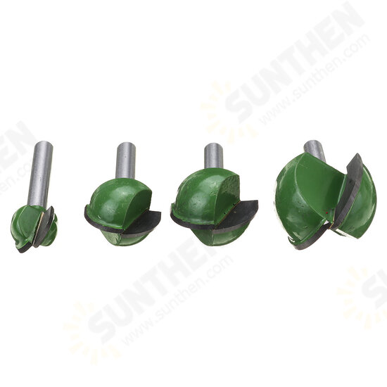 4/5pcs Set 6mm Shank Ball Router Bit Cove Milling Bit Core Solid Carbide End Mill Cutter 4/5pcs Set 6mm Shank Ball Router Bit Cove Milling Bit Core Solid Carbide End Mill Cutter