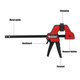 4/6/12/18 Inch Plastic F Clamp Heavy Duty Holder Quick Release Parallel Wood Tool Woodworking Clamp 4/6/12/18 Inch Plastic F Clamp Heavy Duty Holder Quick Release Parallel Wood Tool Woodworking Clamp