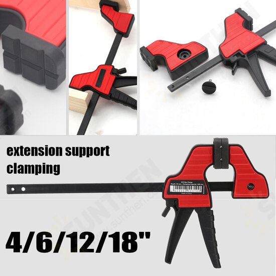4/6/12/18 Inch Plastic F Clamp Heavy Duty Holder Quick Release Parallel Wood Tool Woodworking Clamp 4/6/12/18 Inch Plastic F Clamp Heavy Duty Holder Quick Release Parallel Wood Tool Woodworking Clamp