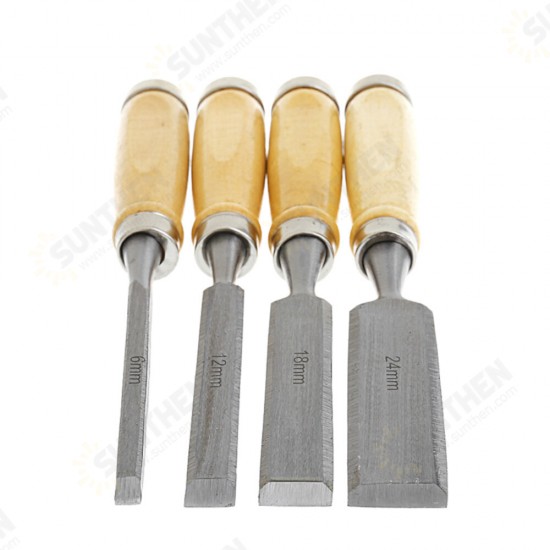 4Pcs Wood Carving Roughing Hand Chisel Tool Kit Set Working Professional Gouges 4Pcs Wood Carving Roughing Hand Chisel Tool Kit Set Working Professional Gouges