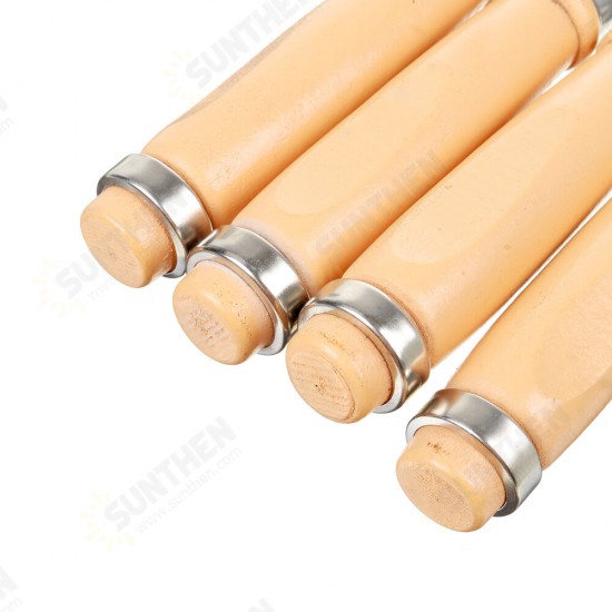 4Pcs Wood Carving Roughing Hand Chisel Tool Kit Set Working Professional Gouges 4Pcs Wood Carving Roughing Hand Chisel Tool Kit Set Working Professional Gouges