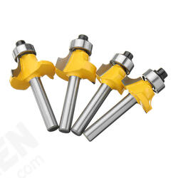 4pcs 1/4 Inch Router Bit Set Shank Tungsten Carbide Router Bit Rotary Tool for Woodworking 4pcs 1/4 Inch Router Bit Set Shank Tungsten Carbide Router Bit Rotary Tool for Woodworking