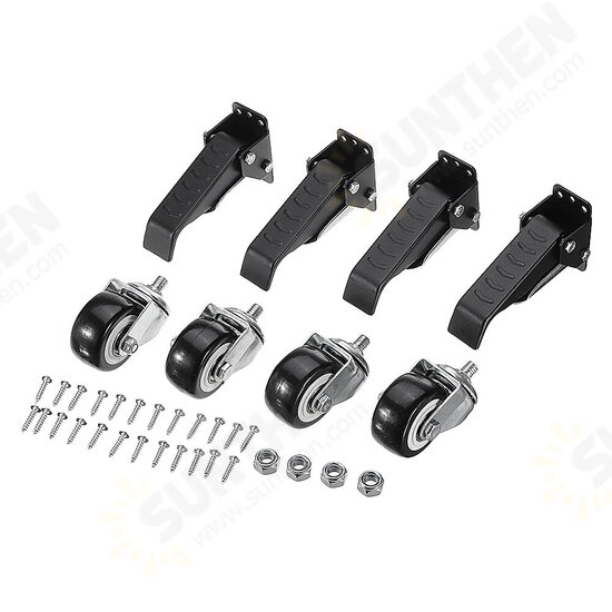 4pcs Upgrade Heavy Duty Workbench Caster Kit 660LBS Woodworking Table Wheel Set 4pcs Upgrade Heavy Duty Workbench Caster Kit 660LBS Woodworking Table Wheel Set