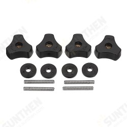 4pcs Woodworking Tool Accessory Quick Action Hold Down Clamp Handle Nut for T-Slot T-Tracks