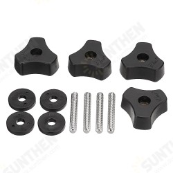 4pcs Woodworking Tool Accessory Quick Action Hold Down Clamp Handle Nut for T-Slot T-Tracks