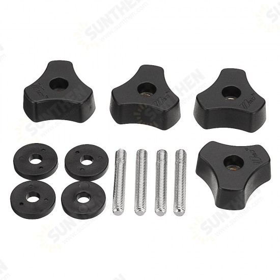 4pcs Woodworking Tool Accessory Quick Action Hold Down Clamp Handle Nut for T-Slot T-Tracks 4pcs Woodworking Tool Accessory Quick Action Hold Down Clamp Handle Nut for T-Slot T-Tracks