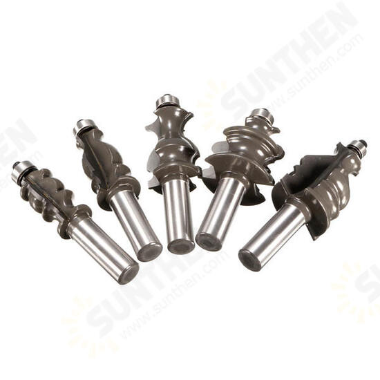 5pcs 1/2 Inch Shank Molding Router Bit Set Woodworking Tool 5pcs 1/2 Inch Shank Molding Router Bit Set Woodworking Tool