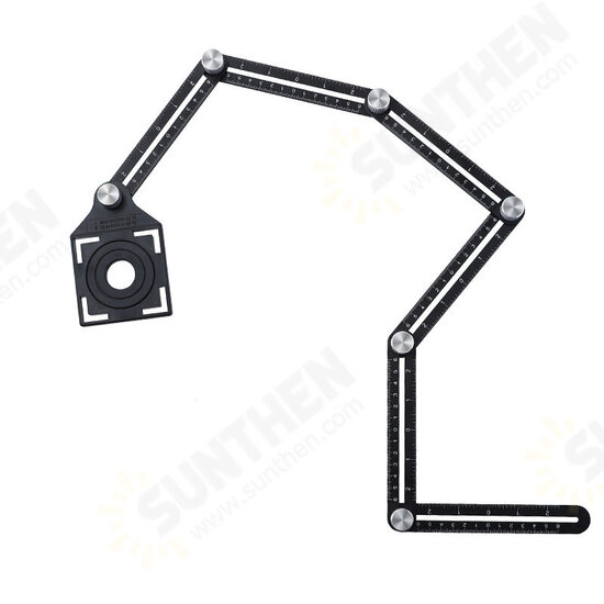 5inch+10inch Irregular Contour Gauge with 6 Folding Ruler Profile Template Curvature Scale Tiling Laminate with Bag Arc Framing Ruler Scriber Set 5inch+10inch Irregular Contour Gauge with 6 Folding Ruler Profile Template Curvature Scale Tiling Laminate with Bag Arc Framing Ruler Scriber Set