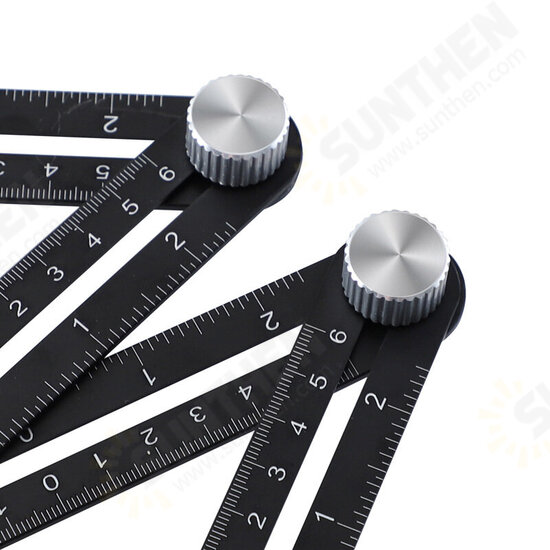5inch+10inch Irregular Contour Gauge with 6 Folding Ruler Profile Template Curvature Scale Tiling Laminate with Bag Arc Framing Ruler Scriber Set 5inch+10inch Irregular Contour Gauge with 6 Folding Ruler Profile Template Curvature Scale Tiling Laminate with Bag Arc Framing Ruler Scriber Set