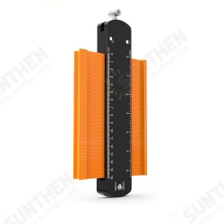 6/10 Inch Widen Contour Gauge Duplicator Profile Tool with Lock Alloy Edge Shaping Wood Measure Ruler Laminate Tiles Gauge