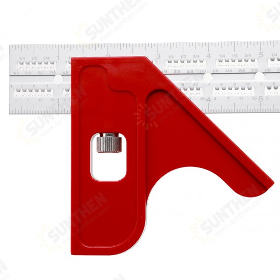 6/12/18Inch Aluminum Alloy Edged Scriber In-Dexable Mini Combo & Double Squares For Locked In Accuracy Horizontal Movable Angle Ruler 45° 90° Ruler 6/12/18Inch Aluminum Alloy Edged Scriber In-Dexable Mini Combo & Double Squares For Locked In Accuracy Horizontal Movable Angle Ruler 45° 90° Ruler