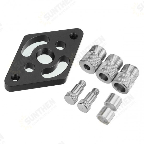 6/8/10mm Aluminum Alloy Dowel Jig Wood Panel Puncher Hole Locators Woodworking Tool 6/8/10mm Aluminum Alloy Dowel Jig Wood Panel Puncher Hole Locators Woodworking Tool