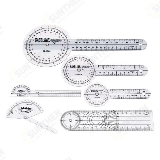 6Pcs 360° 12/8/6 Inch Medical Spinal Ruler Goniometer Angle Protractor Angle Ruler 6Pcs 360° 12/8/6 Inch Medical Spinal Ruler Goniometer Angle Protractor Angle Ruler