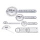 6Pcs 360° 12/8/6 Inch Medical Spinal Ruler Goniometer Angle Protractor Angle Ruler 6Pcs 360° 12/8/6 Inch Medical Spinal Ruler Goniometer Angle Protractor Angle Ruler