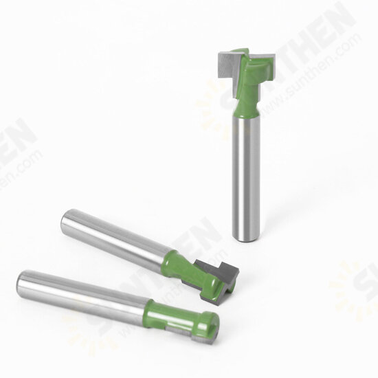 6mm 1/4inch Shank T-Track Slotting & T-Slot Keyhole Cutter Router Bit Steel Handle 5/16inch 3/8inch & 1/2inch Length Cutter For Wood 6mm 1/4inch Shank T-Track Slotting & T-Slot Keyhole Cutter Router Bit Steel Handle 5/16inch 3/8inch & 1/2inch Length Cutter For Wood