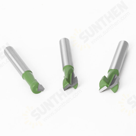 6mm 1/4inch Shank T-Track Slotting & T-Slot Keyhole Cutter Router Bit Steel Handle 5/16inch 3/8inch & 1/2inch Length Cutter For Wood 6mm 1/4inch Shank T-Track Slotting & T-Slot Keyhole Cutter Router Bit Steel Handle 5/16inch 3/8inch & 1/2inch Length Cutter For Wood