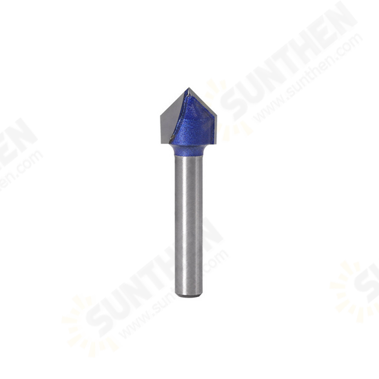6mm Shank 90 Degree V Type Groove Flush Trim Router Bit Chuck Trimming Engraving Milling Cutter 6mm Shank 90 Degree V Type Groove Flush Trim Router Bit Chuck Trimming Engraving Milling Cutter