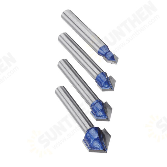 6mm Shank 90 Degree V Type Groove Flush Trim Router Bit Chuck Trimming Engraving Milling Cutter 6mm Shank 90 Degree V Type Groove Flush Trim Router Bit Chuck Trimming Engraving Milling Cutter