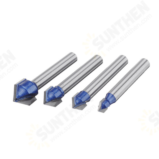 6mm Shank 90 Degree V Type Groove Flush Trim Router Bit Chuck Trimming Engraving Milling Cutter 6mm Shank 90 Degree V Type Groove Flush Trim Router Bit Chuck Trimming Engraving Milling Cutter